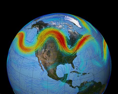 north american jet stream weather model.